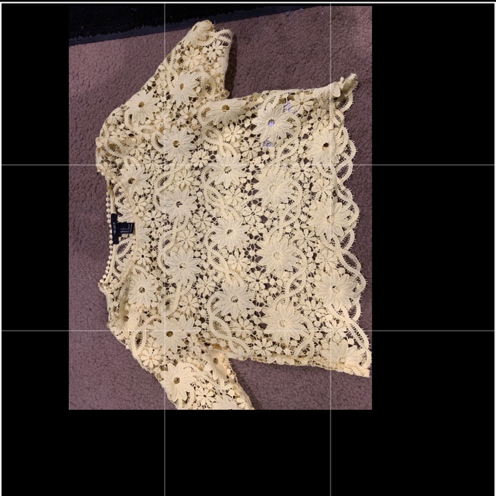 Laced crop top